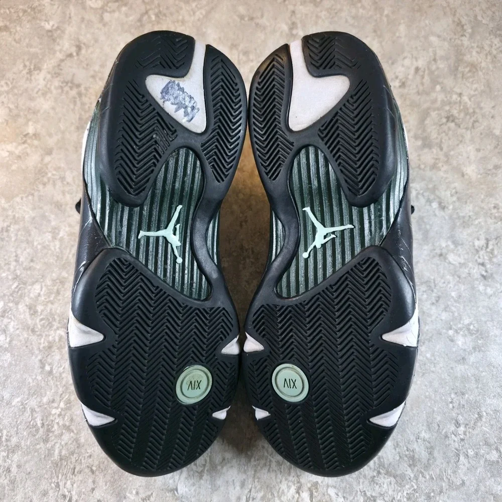 Men's 10.5 - Jordan 14 Retro White Oxidized Green (2016) 487471-106 Sneakers